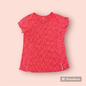 Woman’s short sleeve shirt. Great for working out or just wearing it outside.